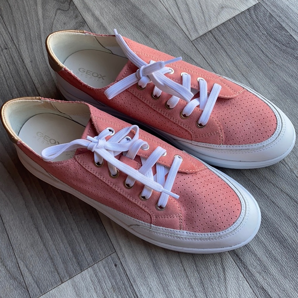 Pink Geox Respira Sneakers